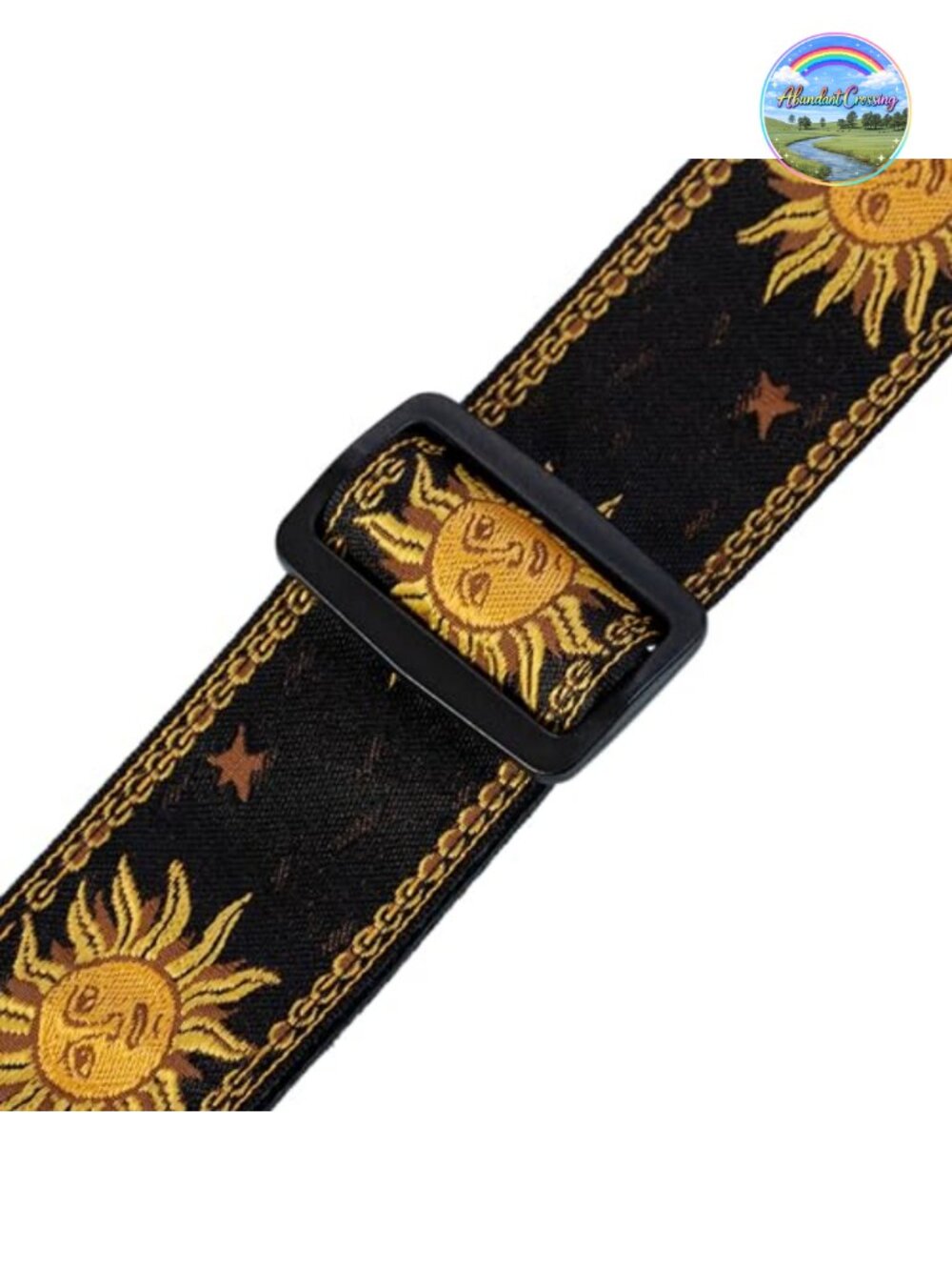 Jacquard Weave Guitar Strap with Tri-Glide Adjustment, 57 Inches - Picture 2 of 5